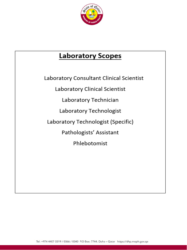 Laboratory Scopes | PDF | Health Care | Medical Laboratory