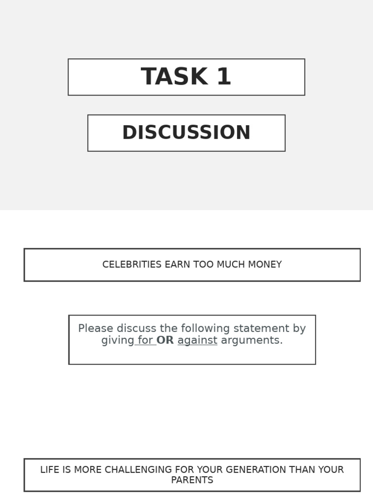 Speaking Task 10 | PDF