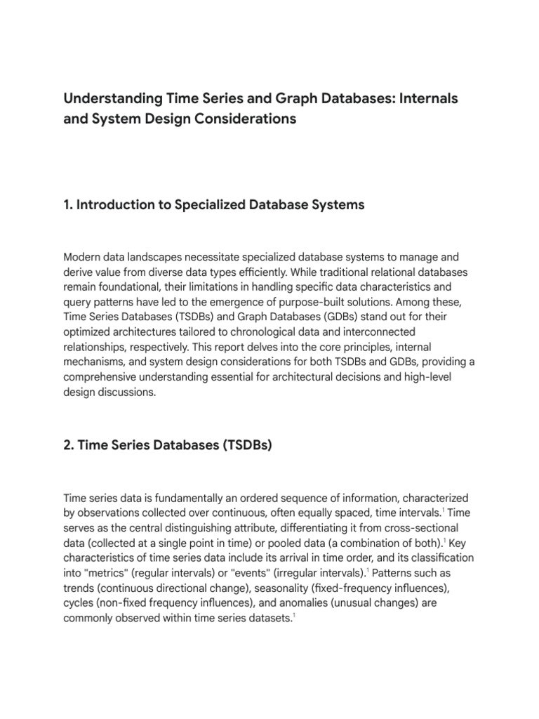 Time Series Database Architecture Insights | PDF | Database Index ...