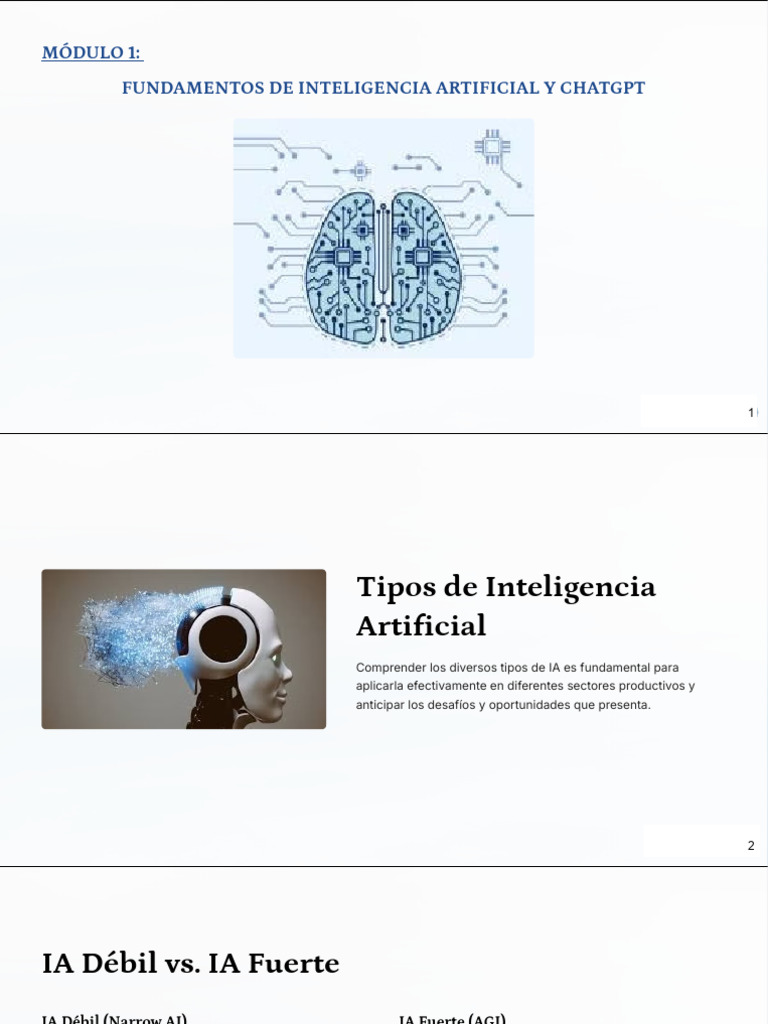 Tipos de IA: Débil y Fuerte | PDF | Inteligencia artificial ...