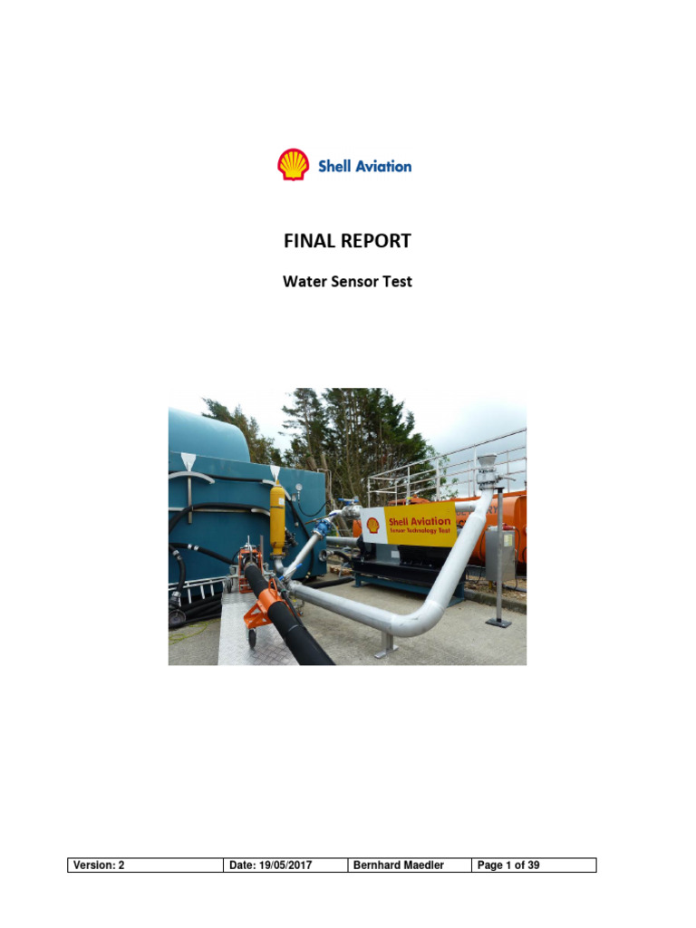 Water Sensor Field Test Report | PDF | Flow Measurement | Water