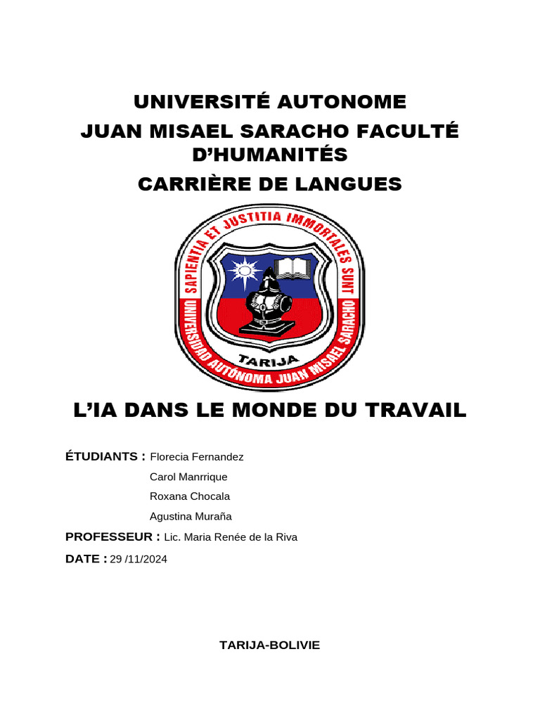 Impact de l'IA sur l'emploi et compétences | PDF | Intelligence ...