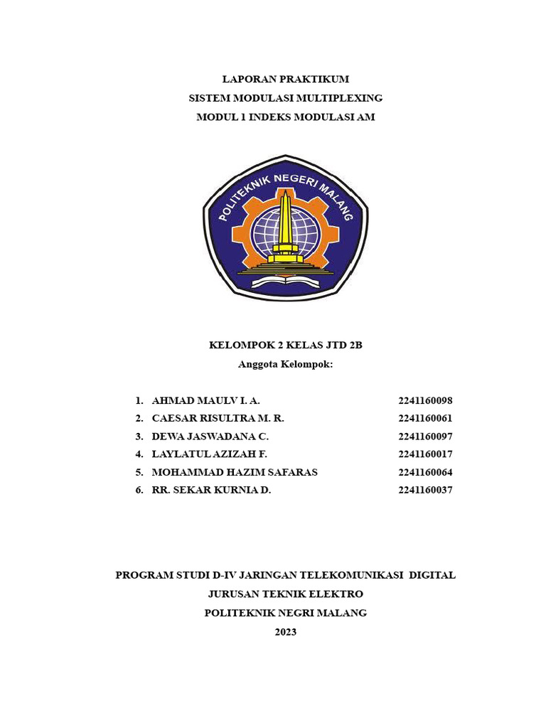 Sistem Modulasi Multiplexing Indeks Modulasi Am | PDF