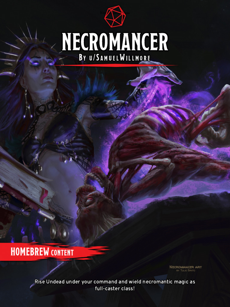 Necromancer Class Overview | PDF | Dungeons & Dragons | Gary Gygax Games