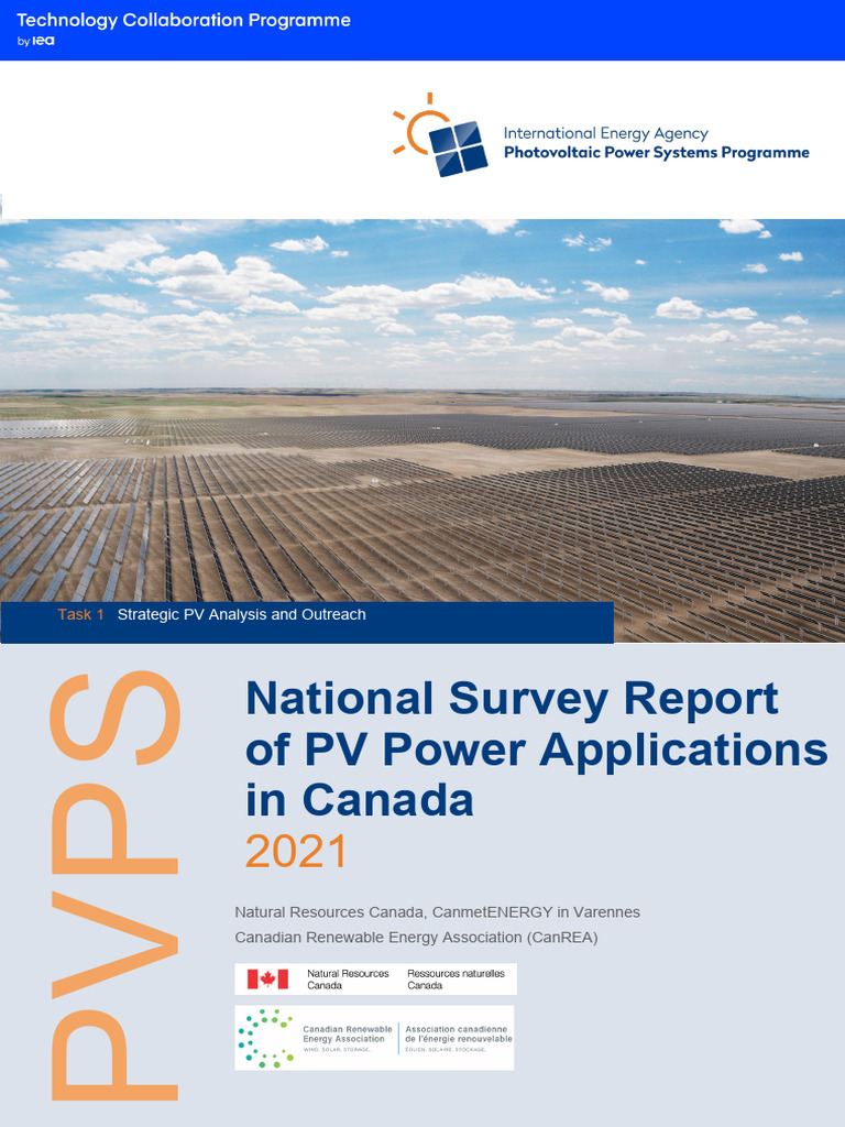 2021 Canada PV Power Applications Report | PDF | Photovoltaic System ...