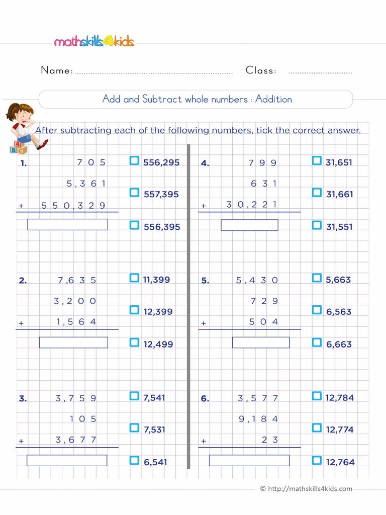 Add Subtract Q1 | PDF