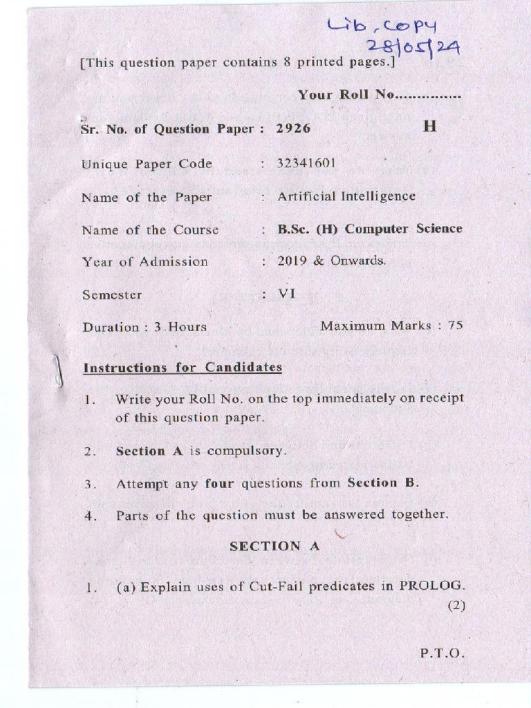 2024 Artificial Intelligence Pdf