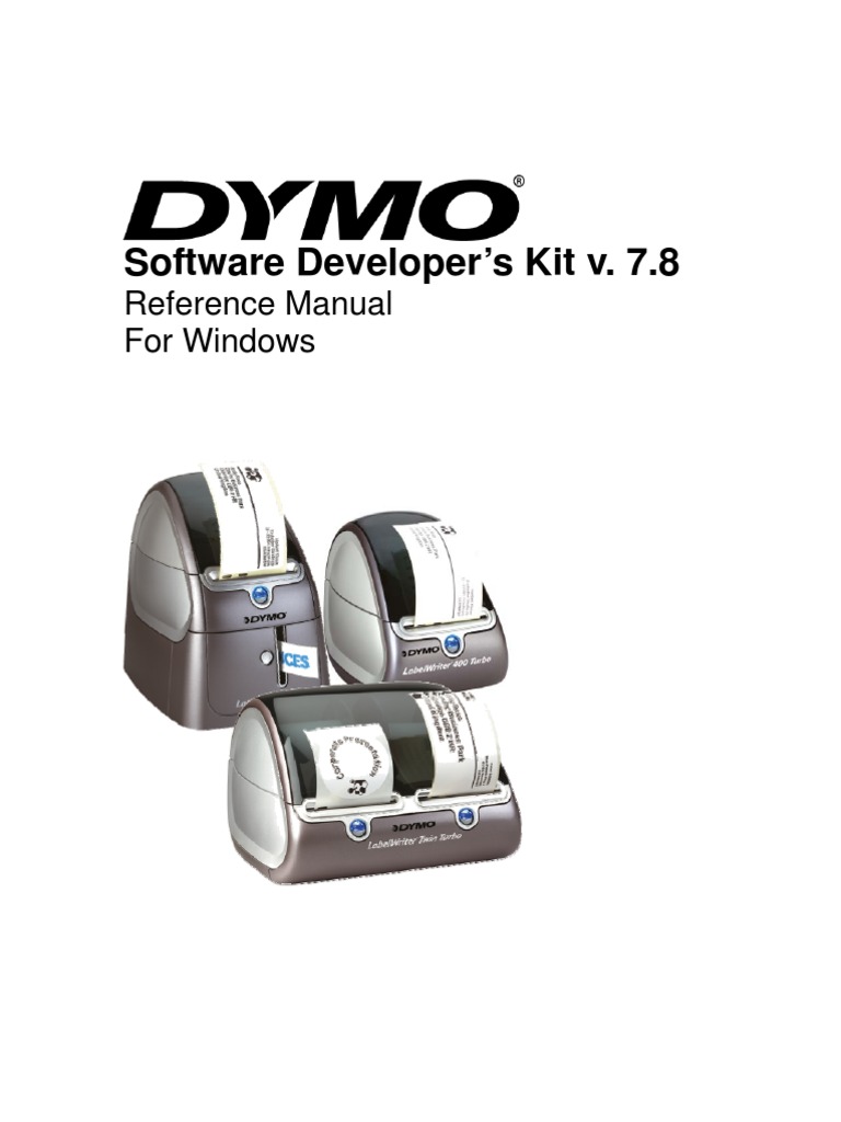 DYMO Label Software SDK Manual PDF Component Object Model