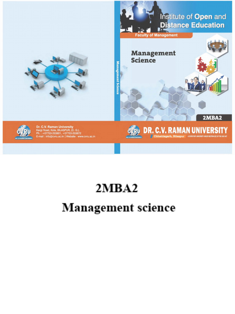 Management Science Overview and Concepts | PDF | Business