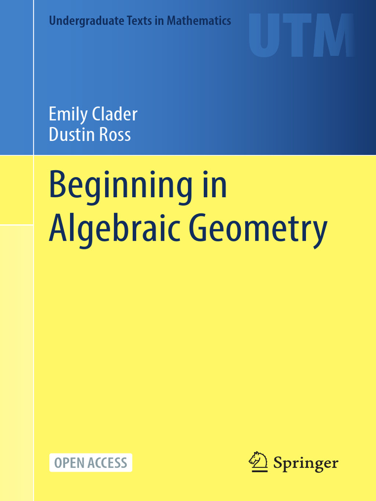 Beginning in Algebraic Geometry | PDF | Ring (Mathematics