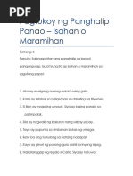 Panghalip Panao | PDF