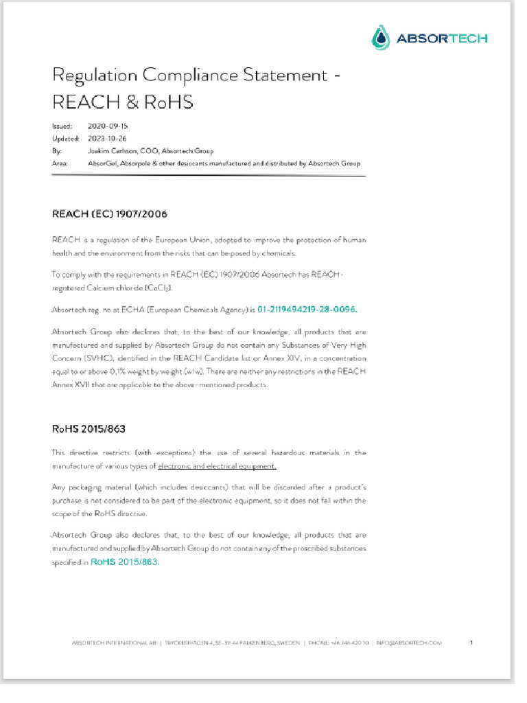 Rohs & Reach | PDF