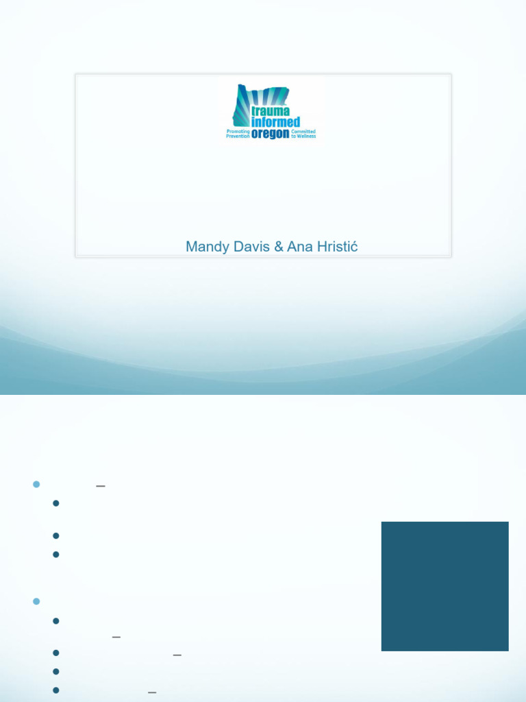 Trauma Informed Care Essentials | PDF | Psychological Trauma | Memory