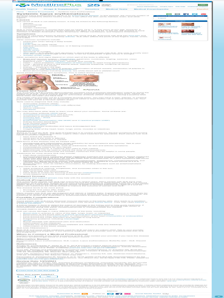 Overview of Systemic Lupus Erythematosus | PDF | Medicine | Clinical ...
