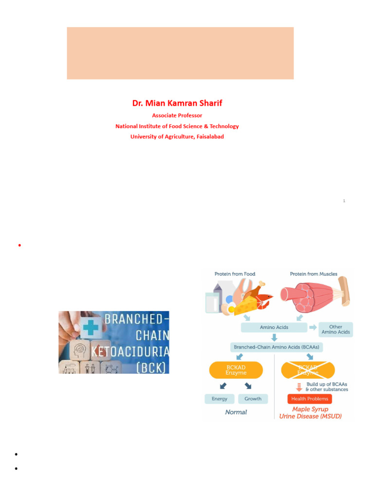 L5. Kami DM in Maple Syrup Urine Disease (MSUD) | PDF | Metabolism ...