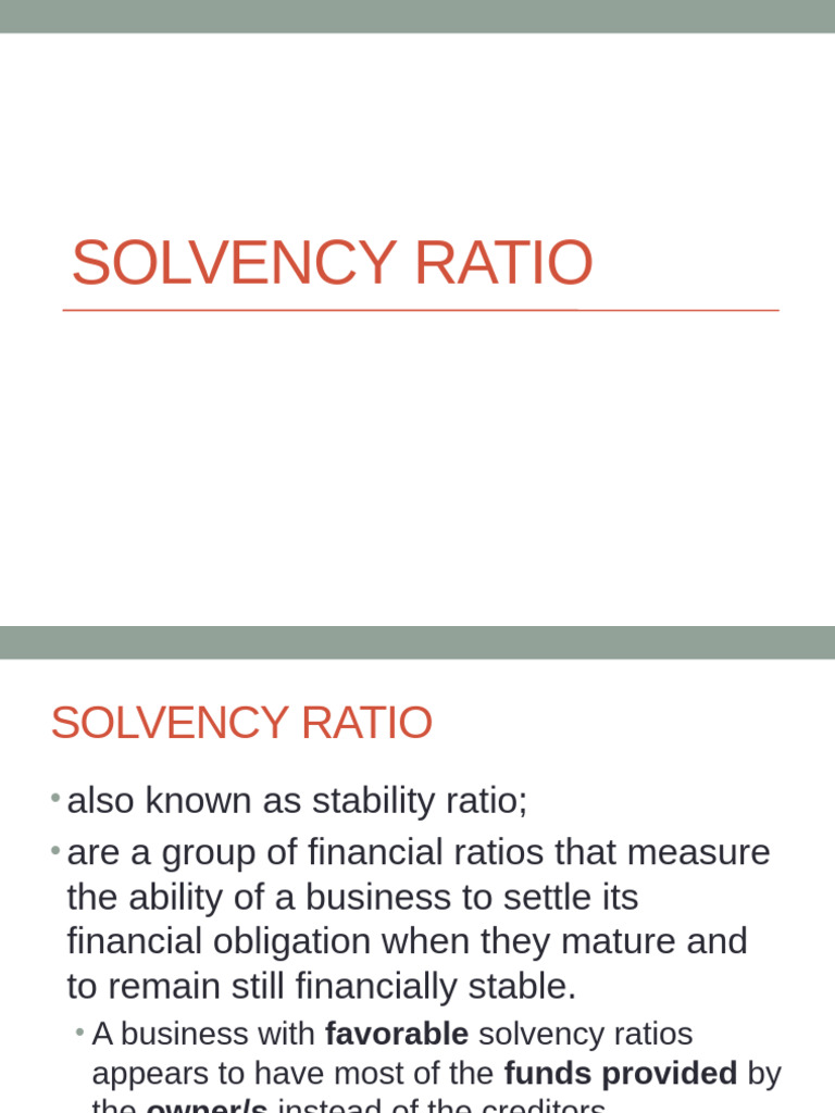 14 Solvency-Ratio | PDF | Equity (Finance) | Expense