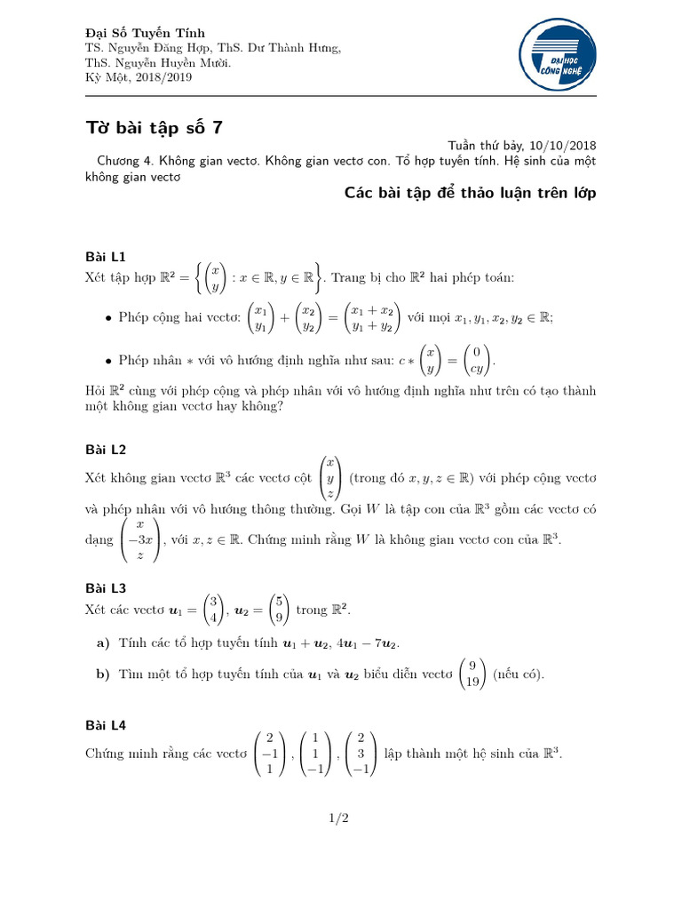 Baitap 7 Lop9 | PDF