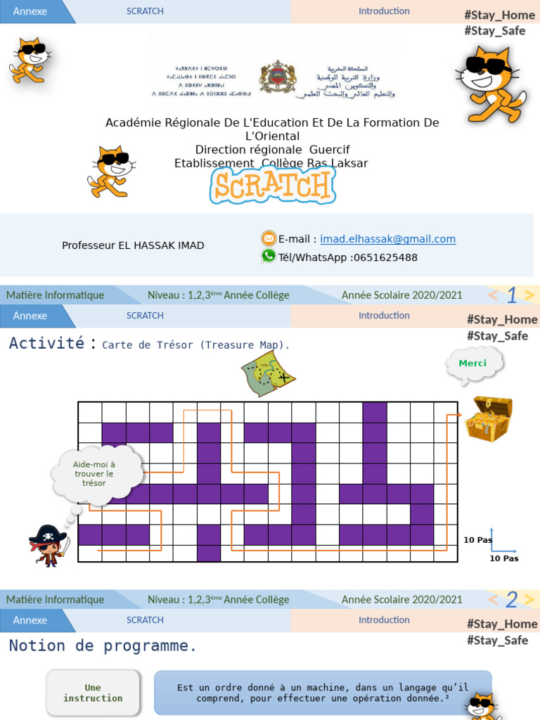 Introduction à Scratch pour Collégiens | PDF | Programme informatique ...