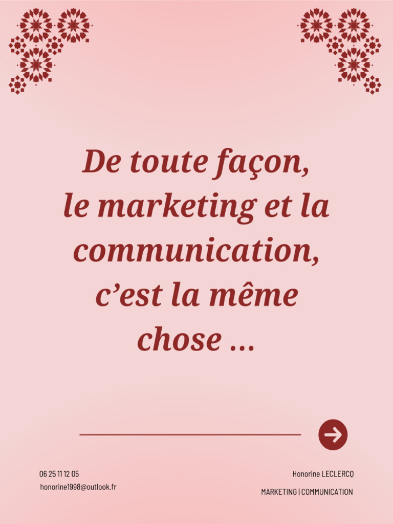La Différence Entre La Communication Et Le Marketing | PDF