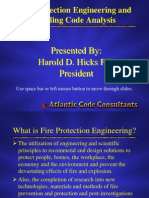 Fire Protection Engineering and Building Code Analysis