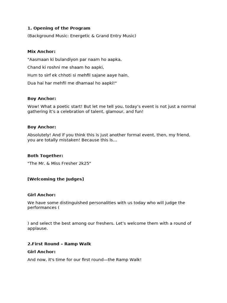 Fresherseve Anchoring Script | PDF