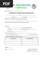 Birth and Death Entry Correction Form | PDF | Government Information ...