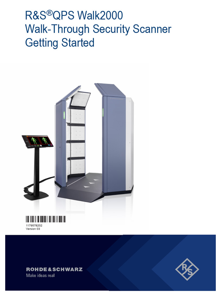 R&S QPS Walk2000 Scanner Guide | PDF | Fuse (Electrical) | Waste Management