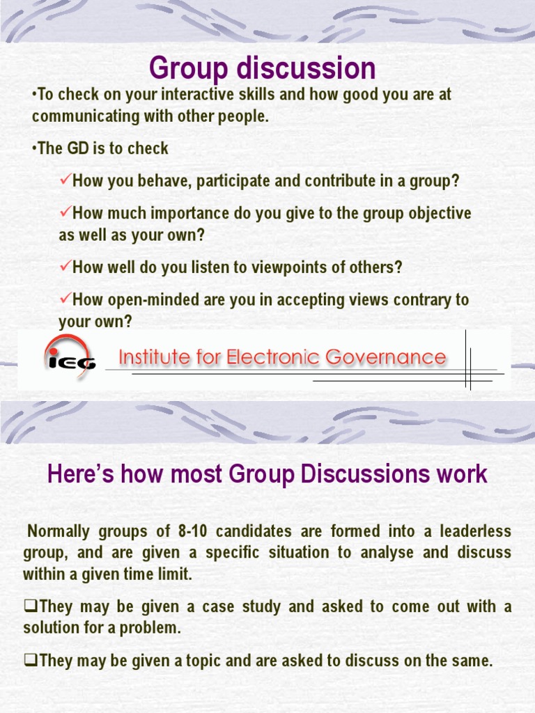 Mastering Group Discussion Skills | PDF