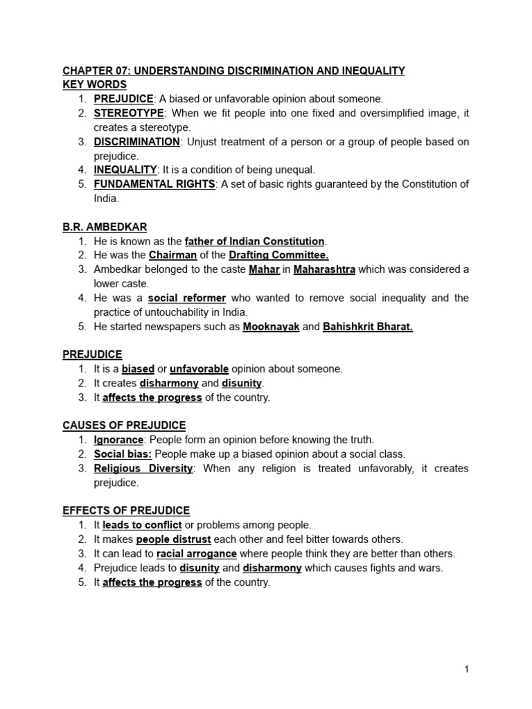 SC236811733999431 Homework | PDF | Discrimination | Prejudices