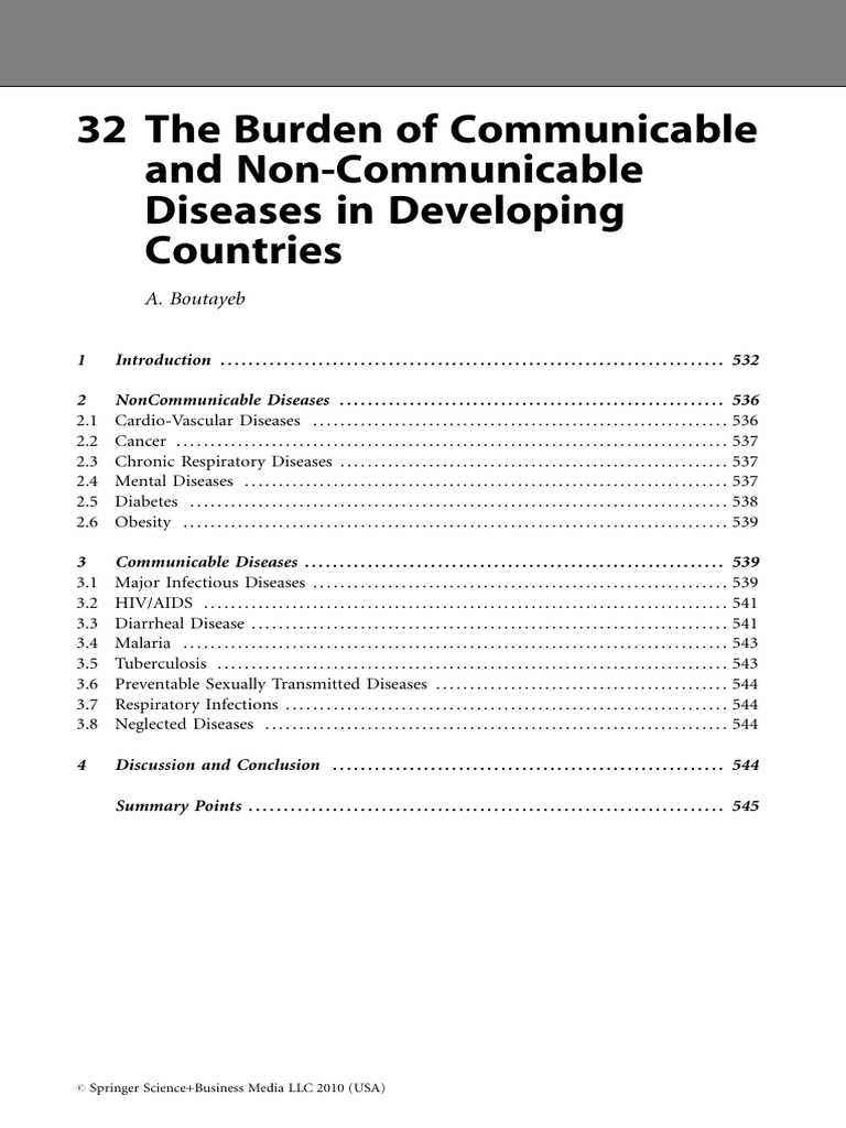 Non-Communicable Diseases in Developing Countries | PDF | Obesity ...