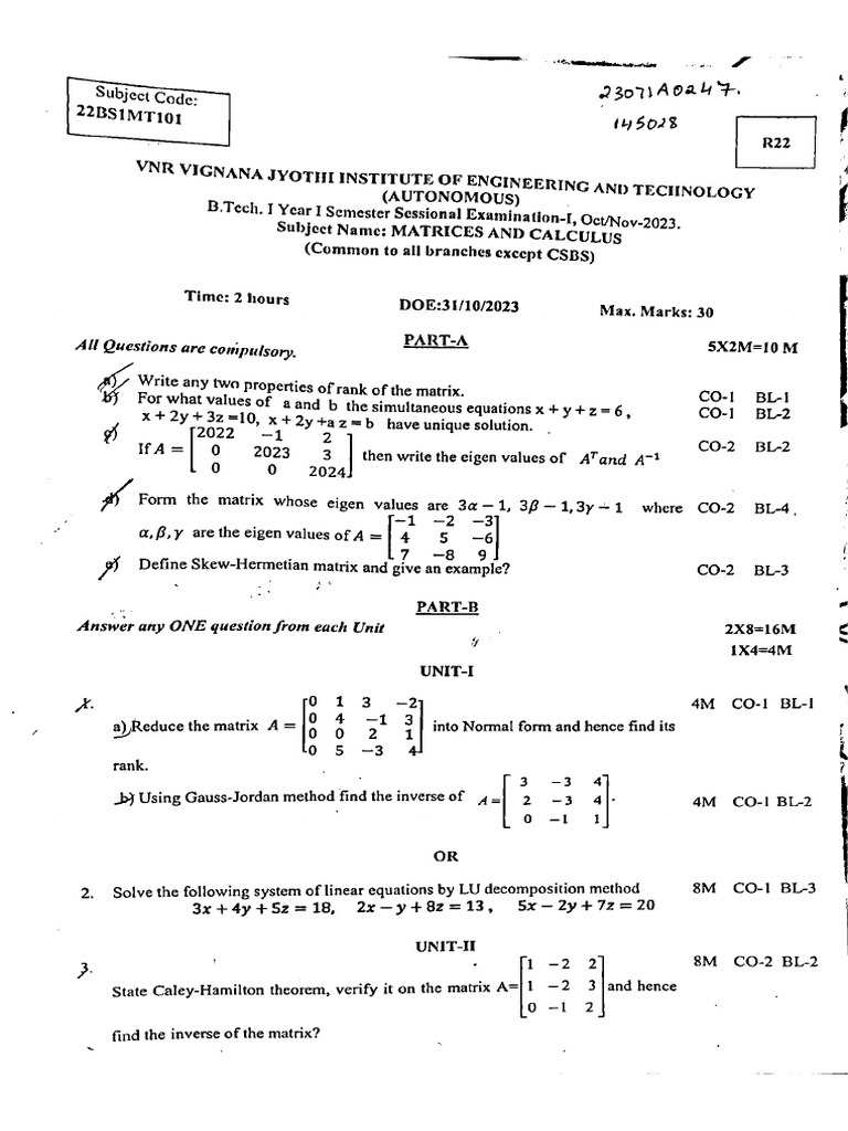 Sem 1 | PDF
