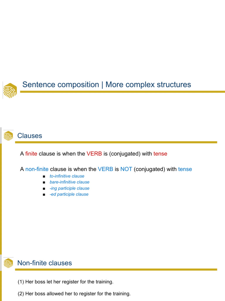 Grammar Week 05 - More Complex Structures | PDF