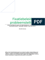 Fixatiebeleid België: Probleemstelling