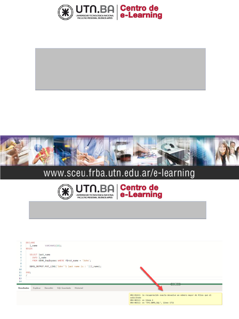 Gestión de Excepciones en PL/SQL | PDF | SQL | Pl / Sql