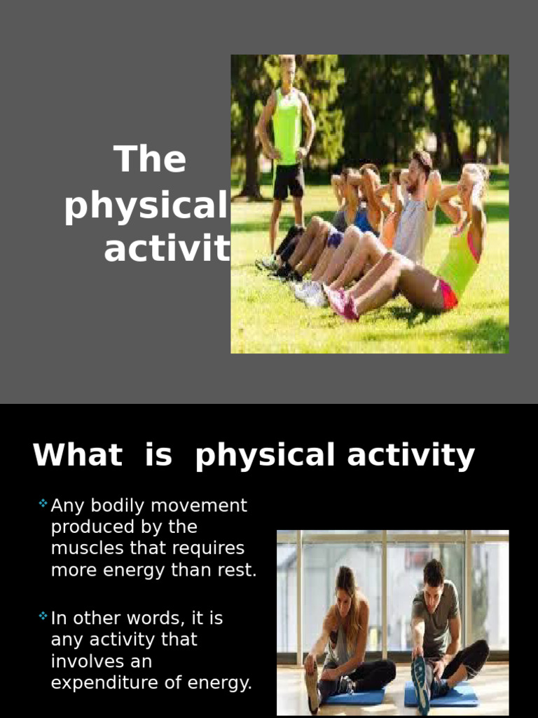Importance of Physical Activity Types | PDF