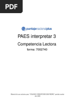 Clavijero PAES Competencia Lectora 2026 | PDF