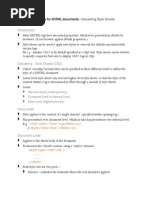 Cascading Style Sheets: For E.G. Assume Is by Default Specified As A 18pt Text. Style Sheets Can Be Written