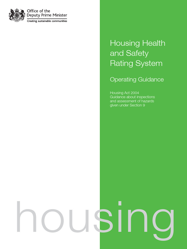 HHSRS Operating Guidance 2006 | PDF | Risk | Hazards
