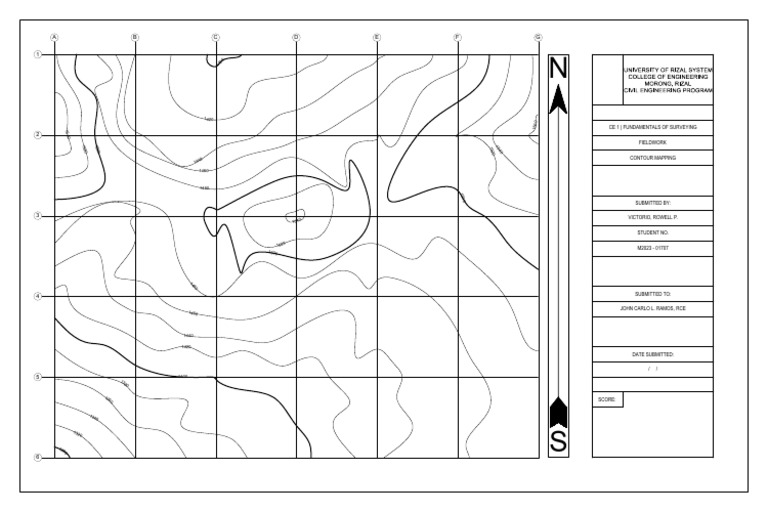 Contour Mapping in Surveying | PDF