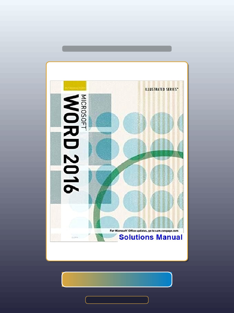 Real Test Bank Illustrated Microsoft Office 365 and Word 2016 ...