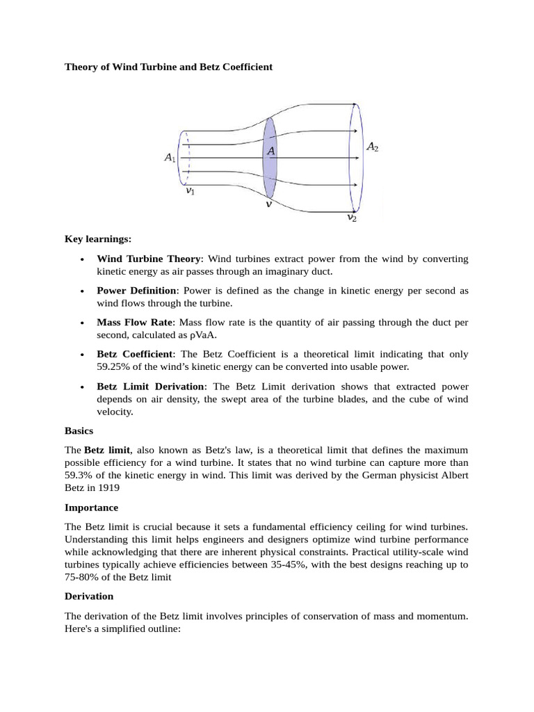Betz Limit | PDF | Turbine | Physical Phenomena