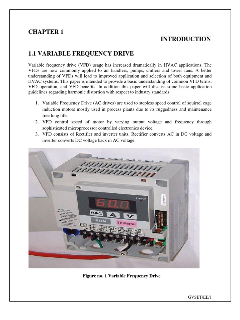 Figure No. 1 Variable Frequency Drive | PDF | Technology & Engineering