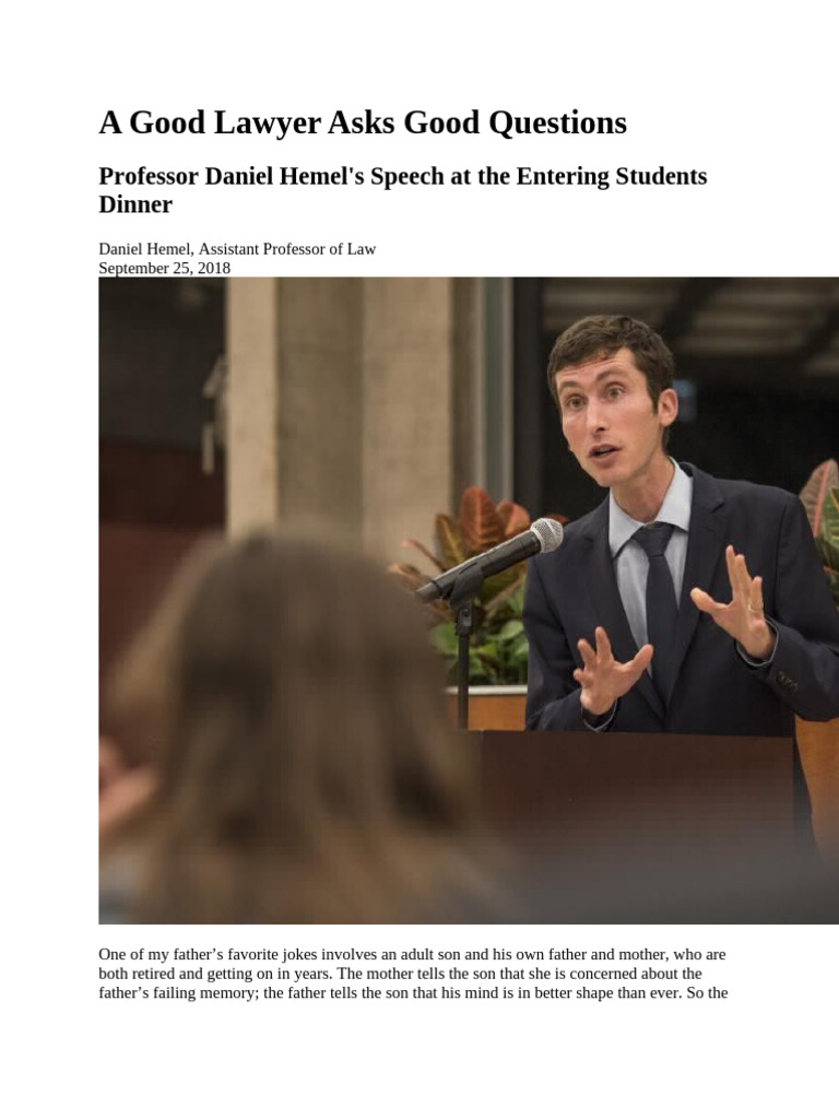 The Art of Questioning in Law | PDF | Supreme Court Of The United States