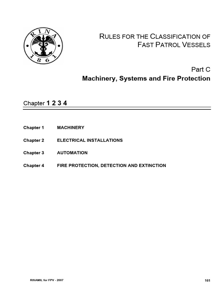 Part C - Machinery - Systems and Fire Protection | PDF | Pipe (Fluid ...