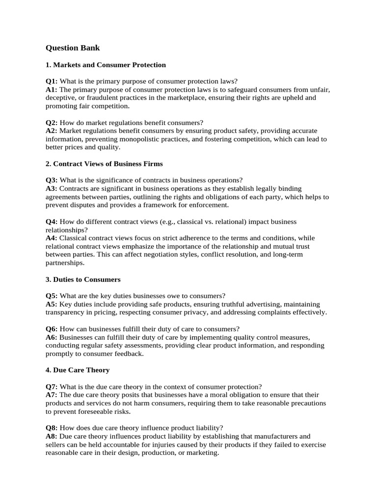 Question Bank Unit-3 and 4 | PDF | Corporate Social Responsibility ...