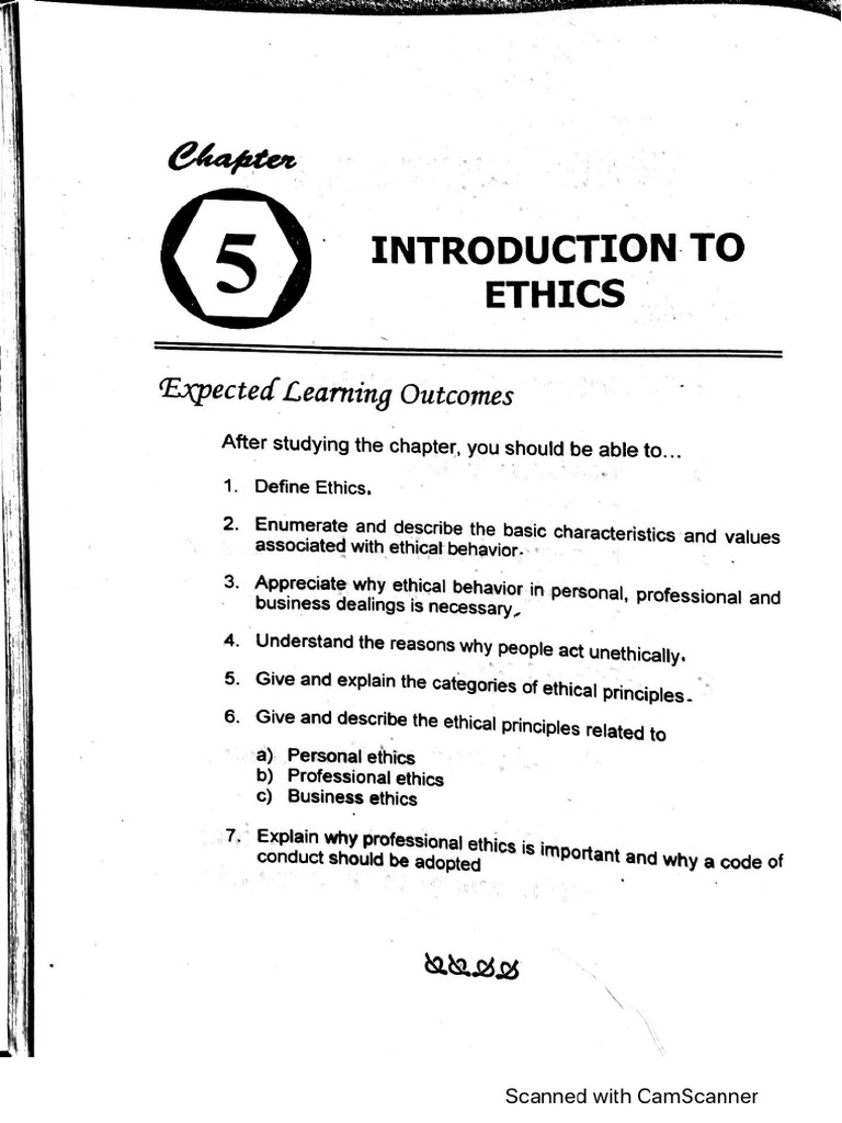 Chapter 5 Introduction To Ethics | PDF