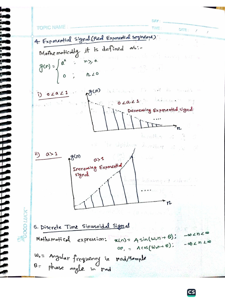 DSP Notes For 1st TT-2 | PDF