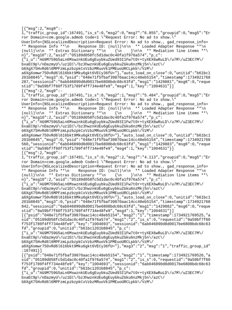 AdMob Request Error: No Ad to Show | PDF