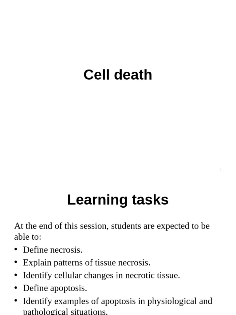 Types and Mechanisms of Cell Death | PDF | Necrosis | Biology