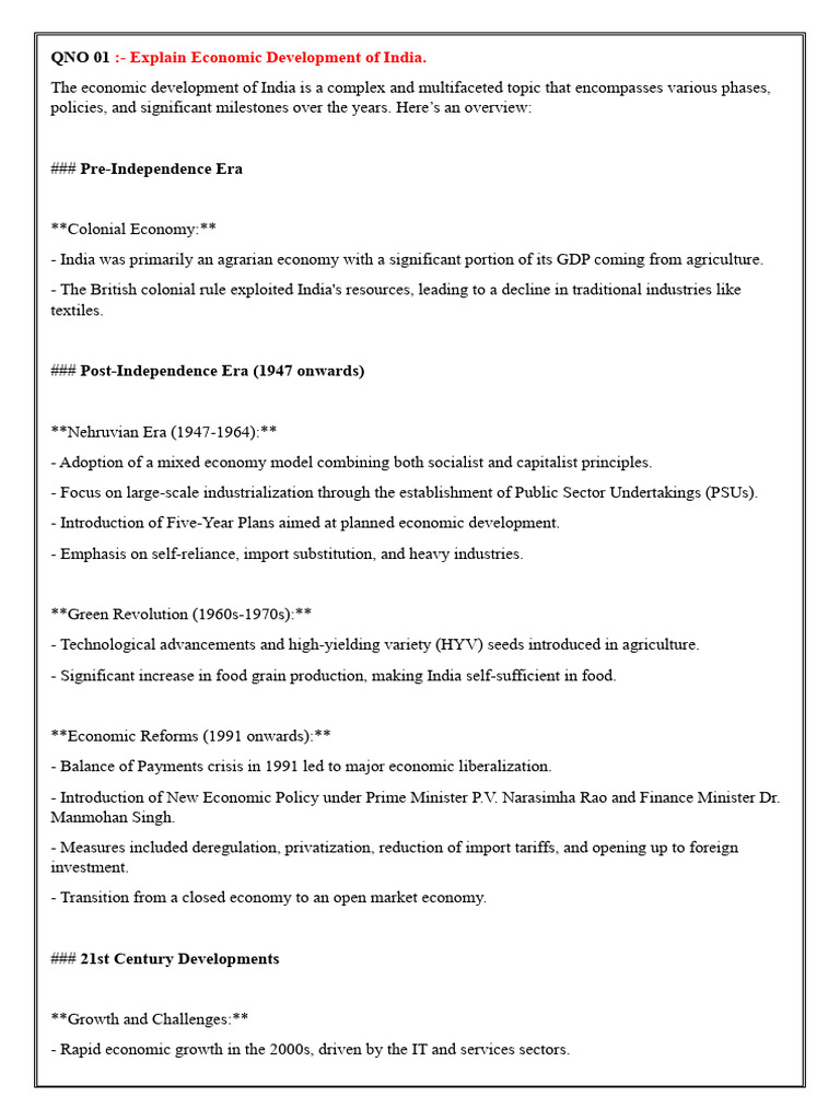 Economic Development Trends in India | PDF | Cost Of Living | Economic ...